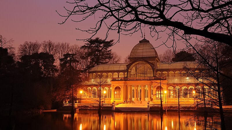Glass Palace at Night