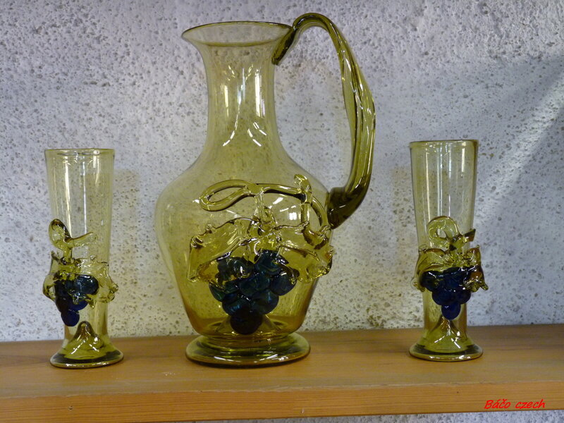 Glass Pitcher and Glasses