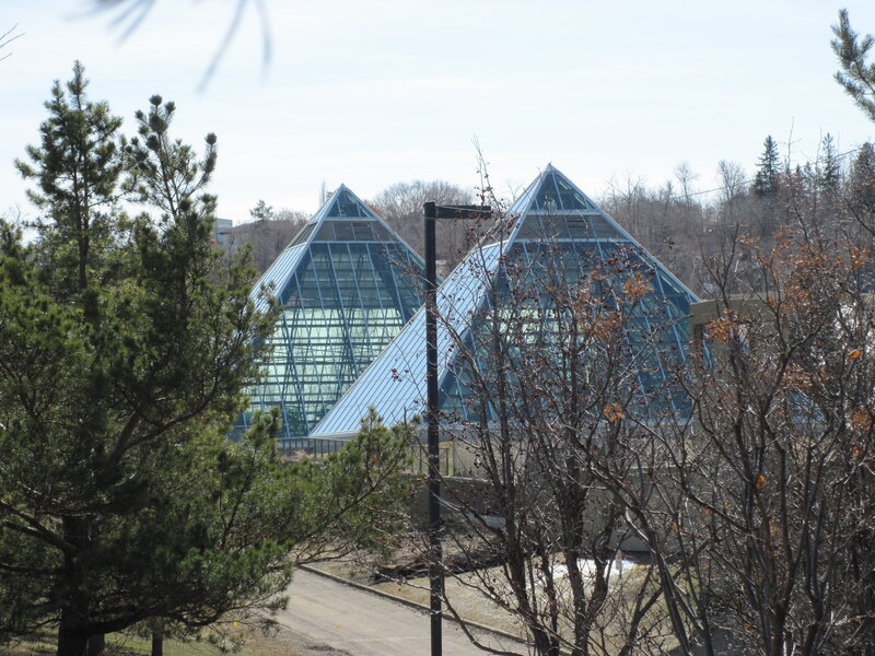 Glass Pyramid Buildings — Green