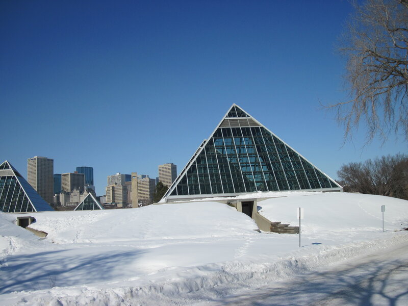 Glass Pyramid Buildings