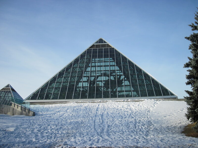 Glass Pyramid Greenhouse
