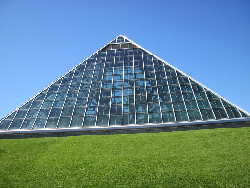 Glass Pyramid Structure