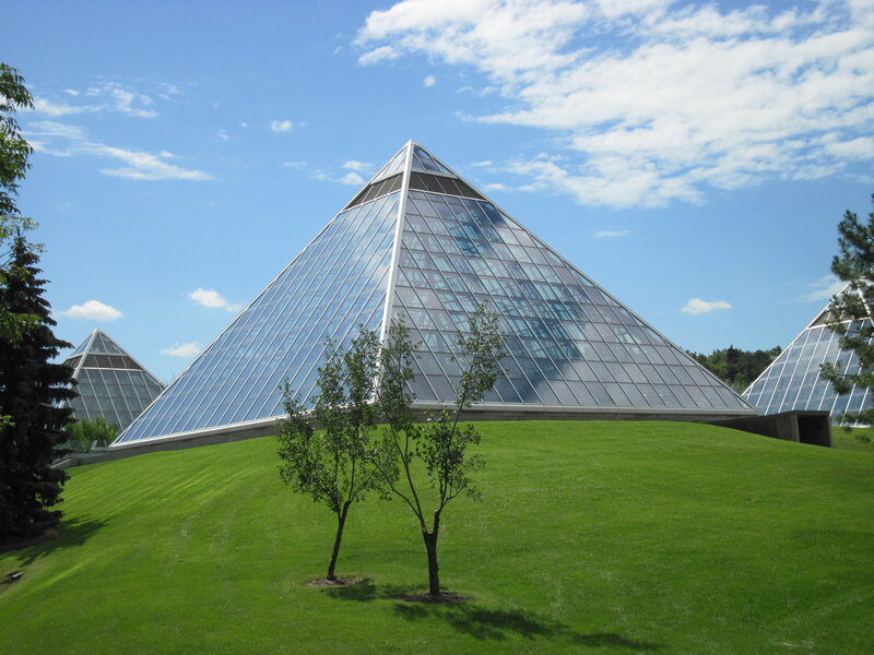 Glass Pyramid Structures