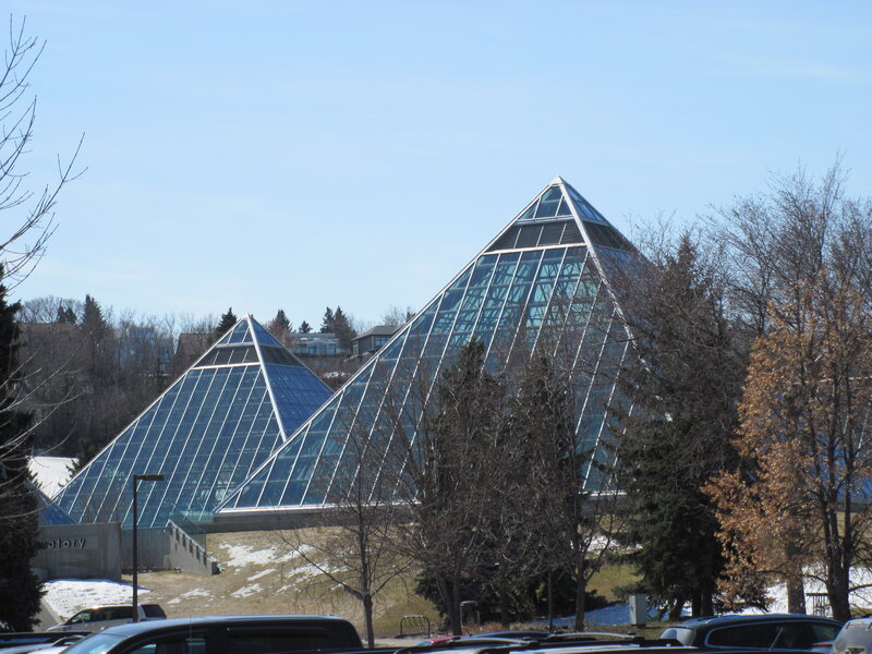 Glass Pyramids Building