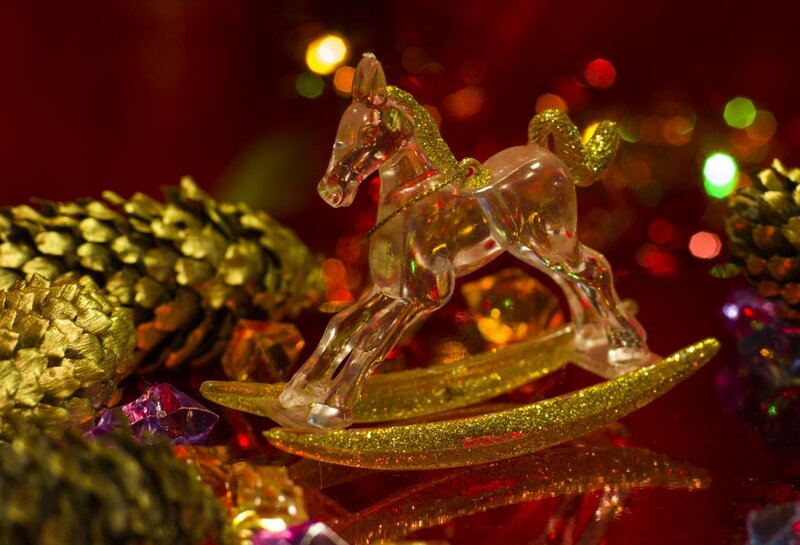 Glass Rocking Horse