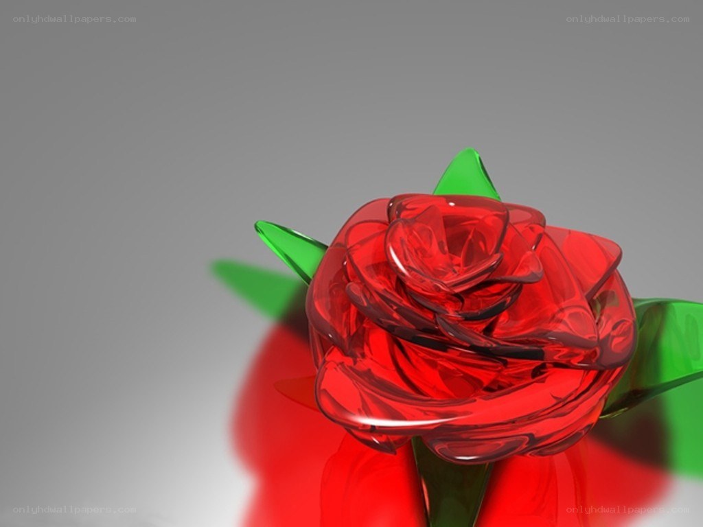 glass rose sculpture