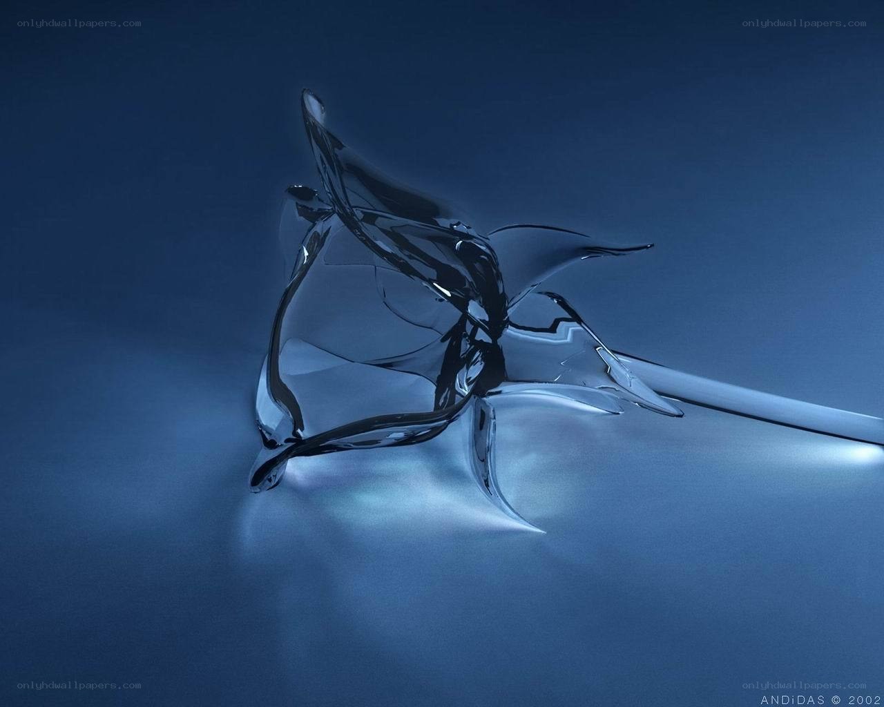 Glass rose sculpture