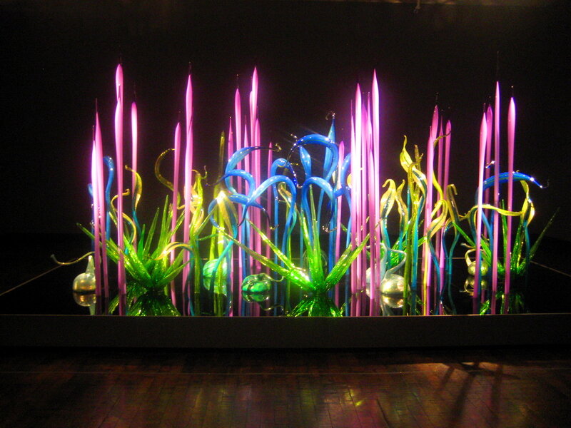 Glass Sculpture Installation — Pink