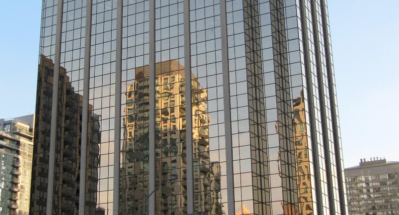 Glass Skyscraper Facade — Gray