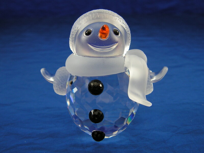 Glass Snowman Figurine