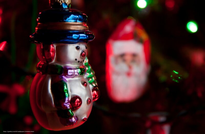 Glass Snowman Ornament