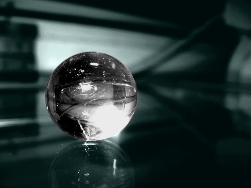Glass Sphere on Surface