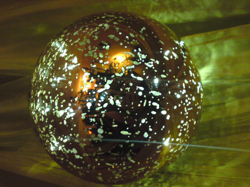 Glass Sphere with Speckles