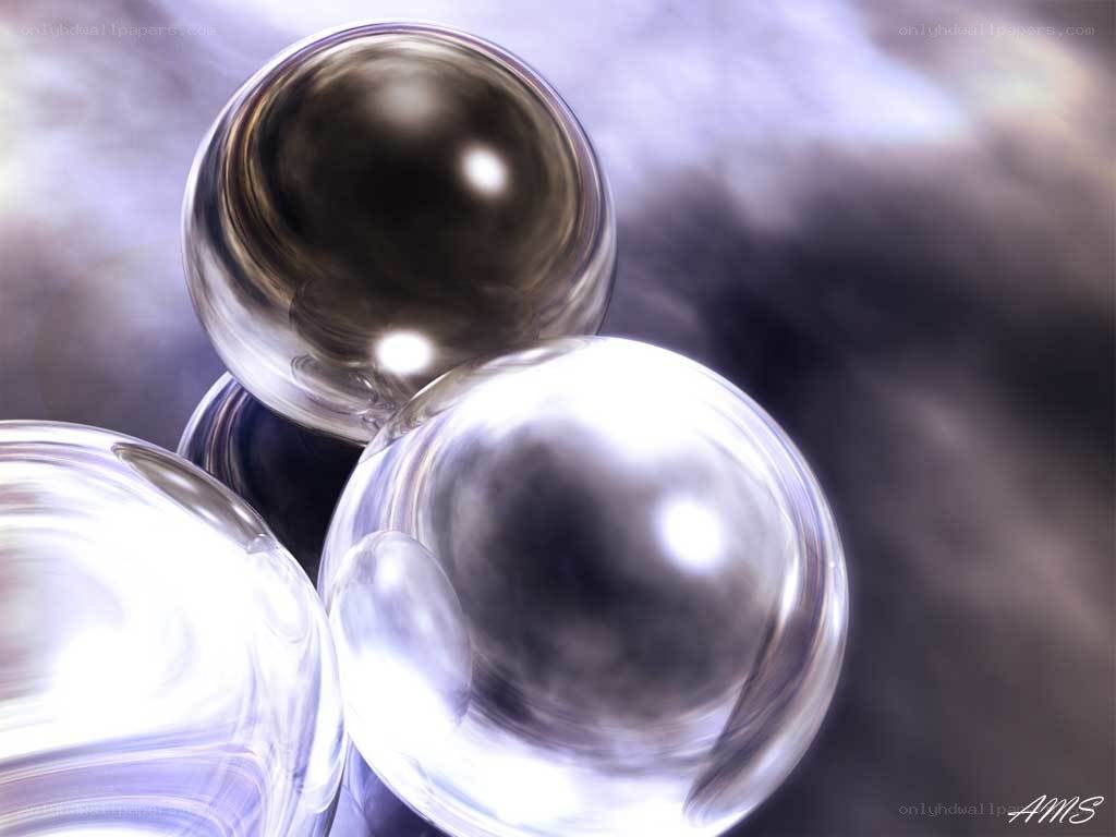 glass spheres in motion