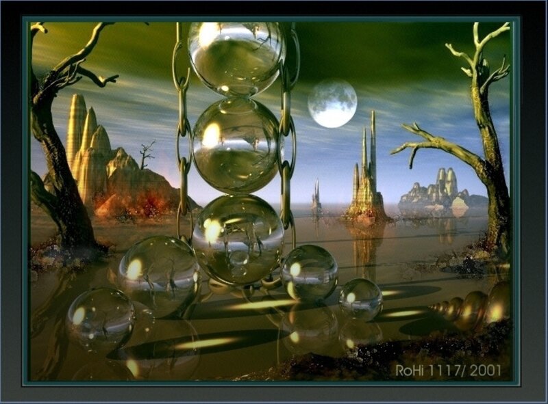 Glass Spheres on Chains