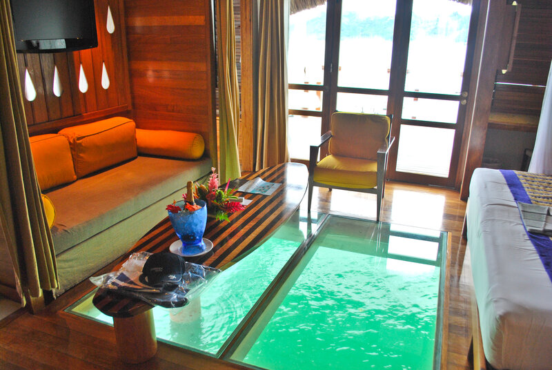 Glass Table with Water View