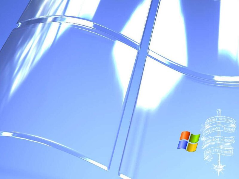 Glass Windows in Blue Light
