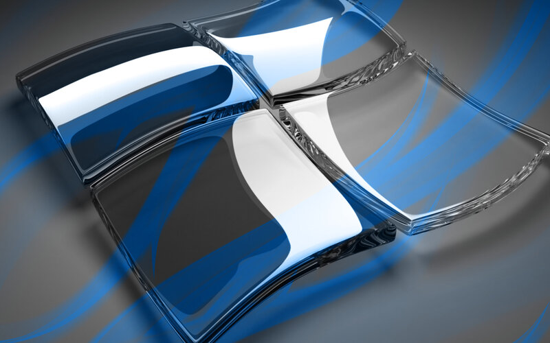glass windows logo design