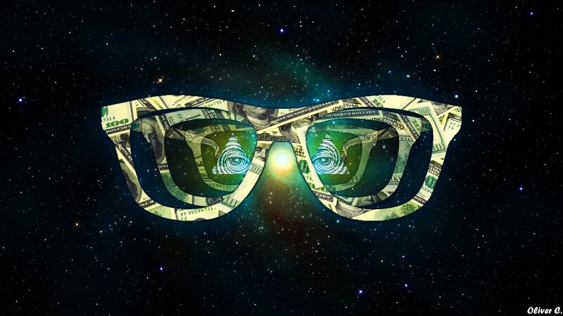 Glasses Made of Money — Black