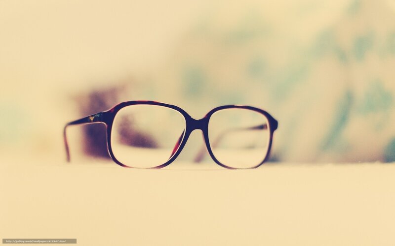 glasses on a table