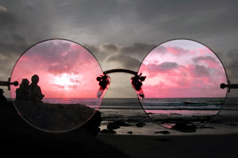 Glasses on Beach