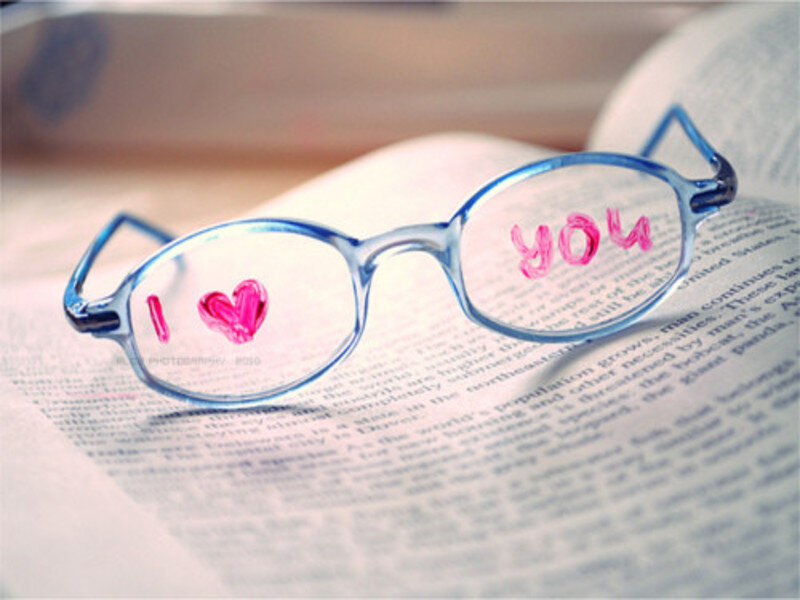 Glasses on Book