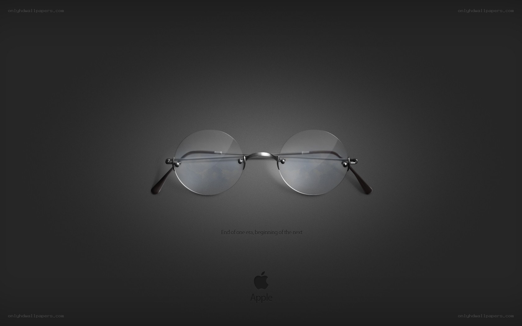 glasses on dark background