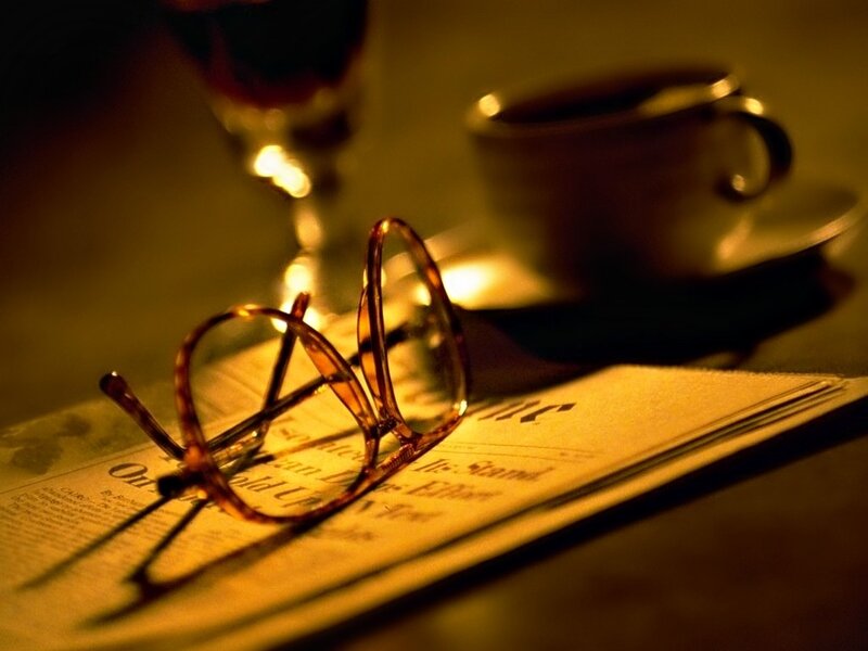 Glasses on Newspaper