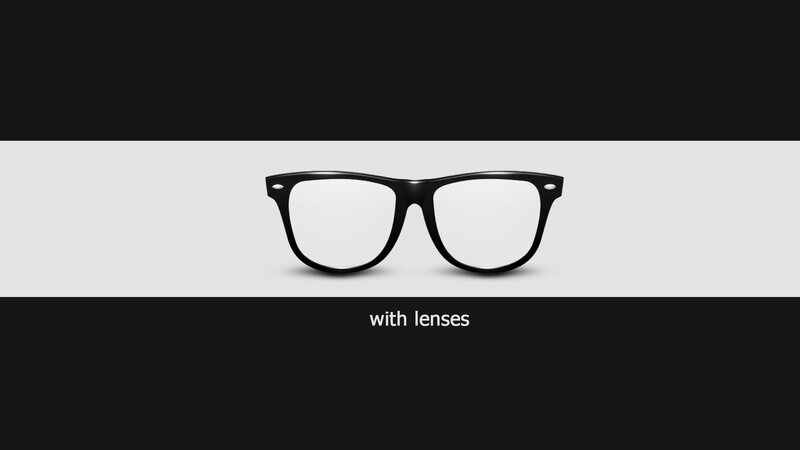 glasses with lenses
