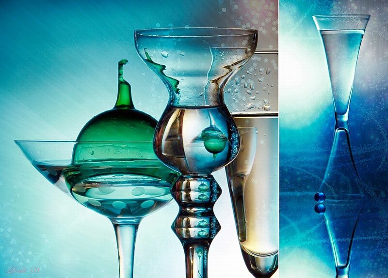 Glassware with Liquid