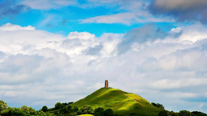 Glastonbury Tor Hill — Green