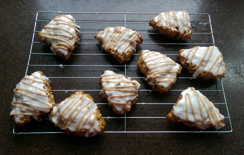Glazed Scones on Rack