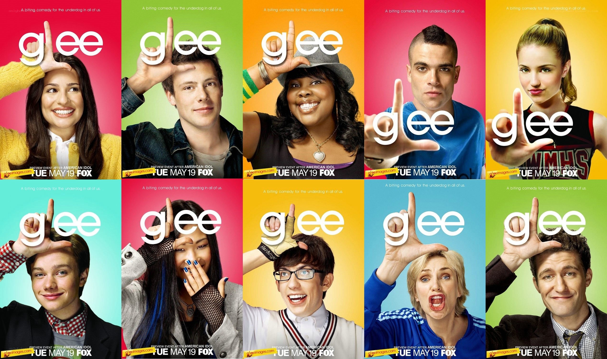 Glee TV show character posters