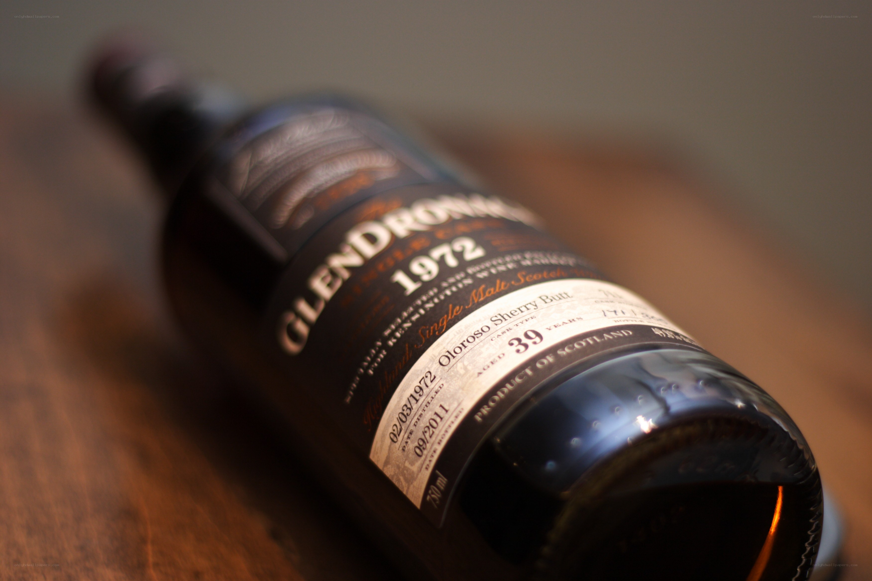 Glendronach 39-year-old whisky bottle