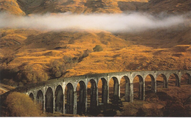 Glenfinnan Viaduct in Scotland