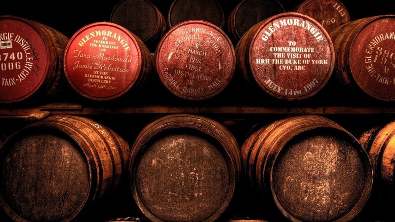 Glenmorangie whisky barrels