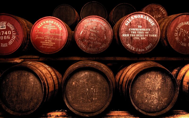 Glenmorangie whisky barrels