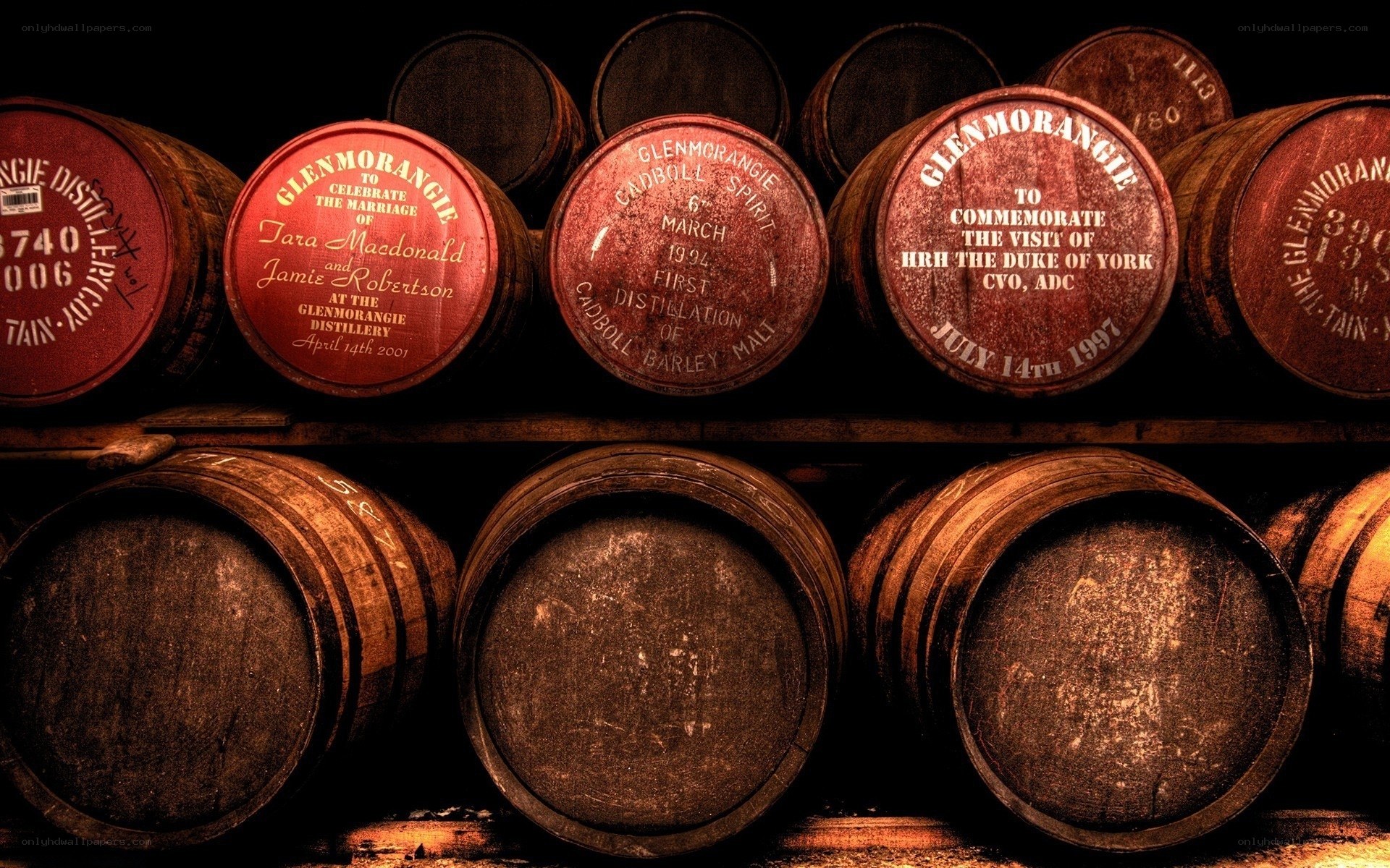 Glenmorangie whisky barrels