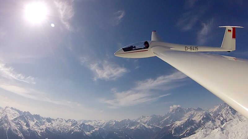 Glider in Mountain Air