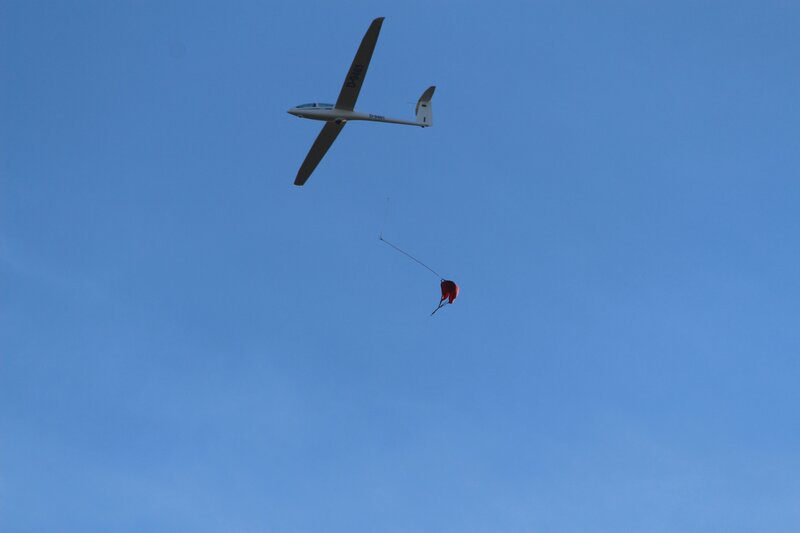 Glider with Parachute