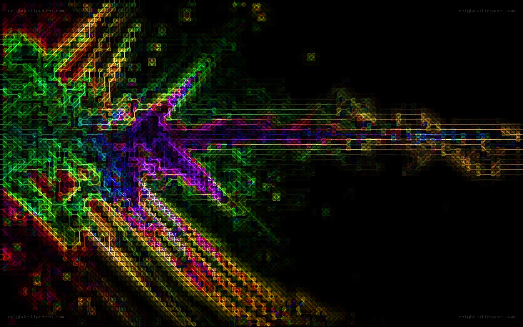 glitch art abstract design