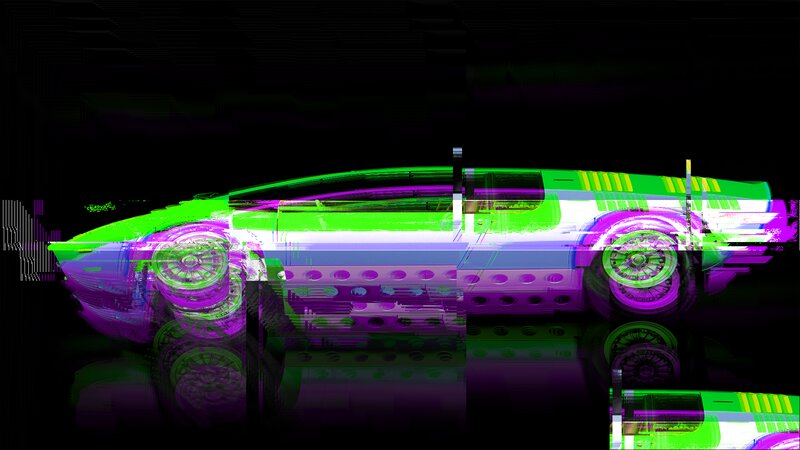 Glitch Art Car