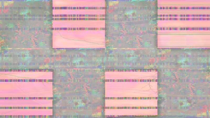 Glitch Art Pattern — Pink, Distorted