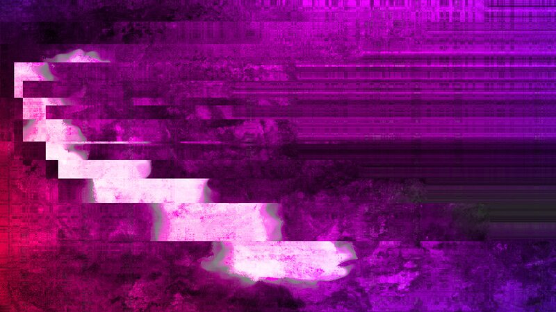 Glitch Art Pattern — Purple, Distorted