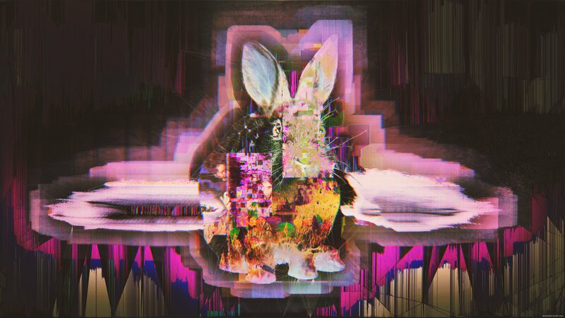 Glitch-art Rabbit