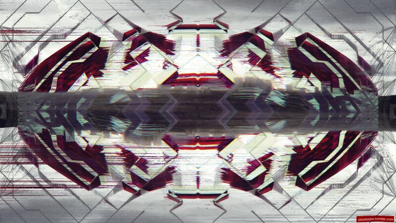 Glitch Art with Geometric Shapes