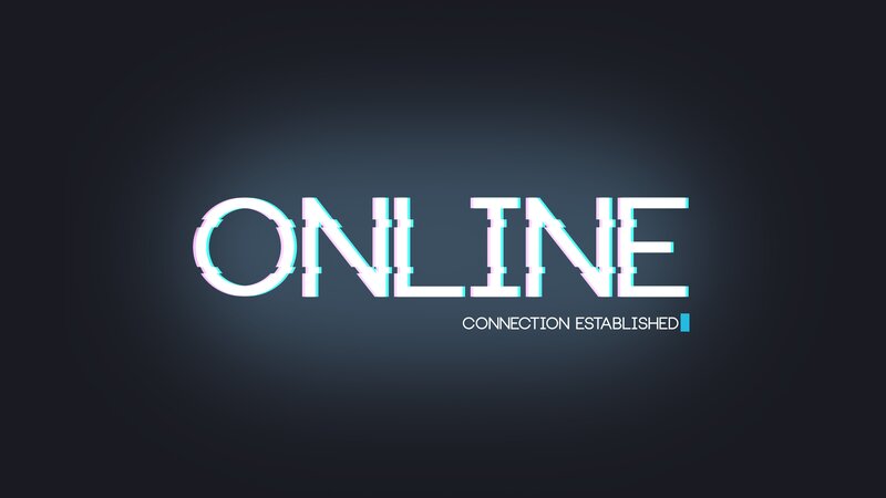 Glitch Text on Dark Background