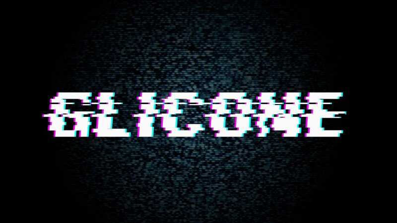 Glitch Text on Screen