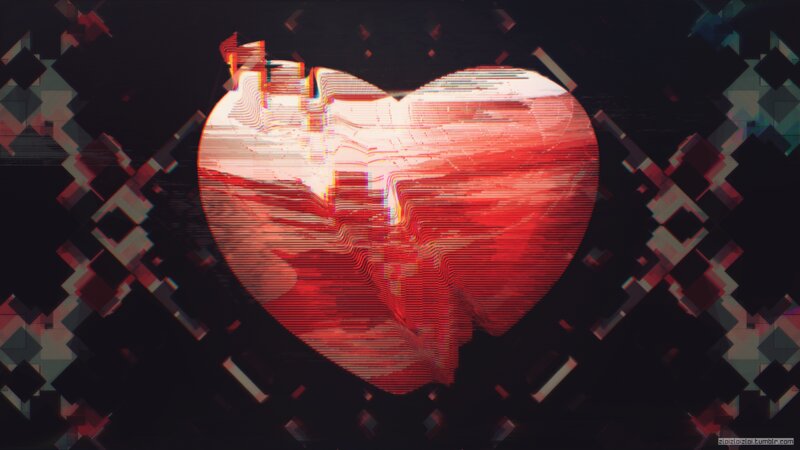 Glitching Red Heart