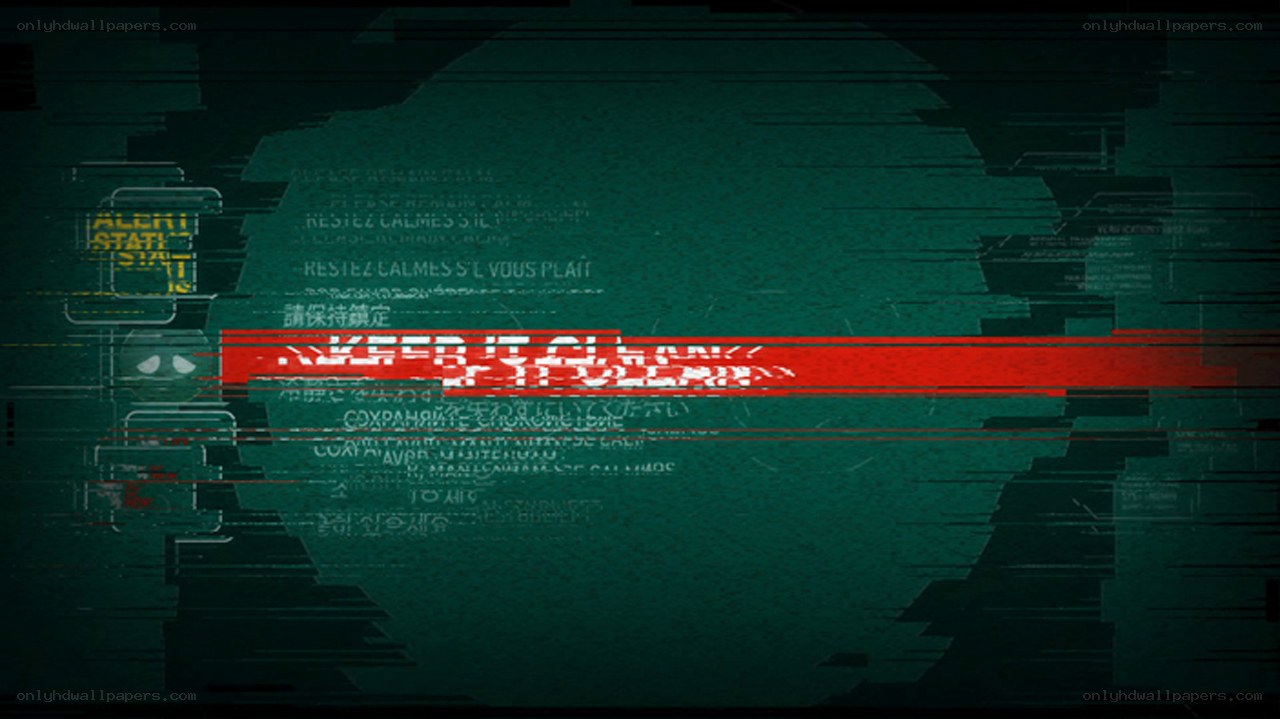 glitchy alert screen